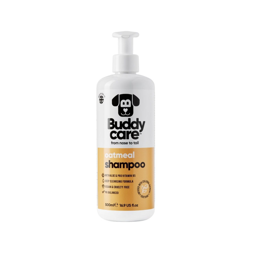 Oatmeal Dog Shampoo for Sensitive Skin - 500ml – Soothes Itching & Deep Hydration