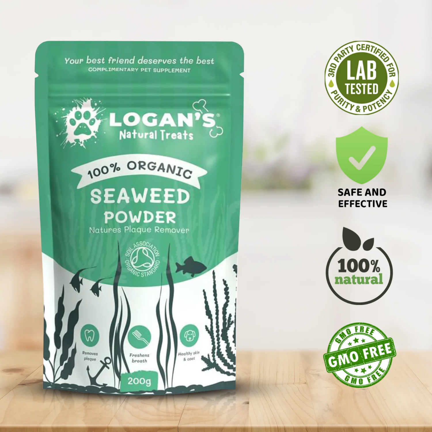 Organic Seaweed Powder – Dental & Thyroid Support for Dogs & Cats product detail – Thyroid Support