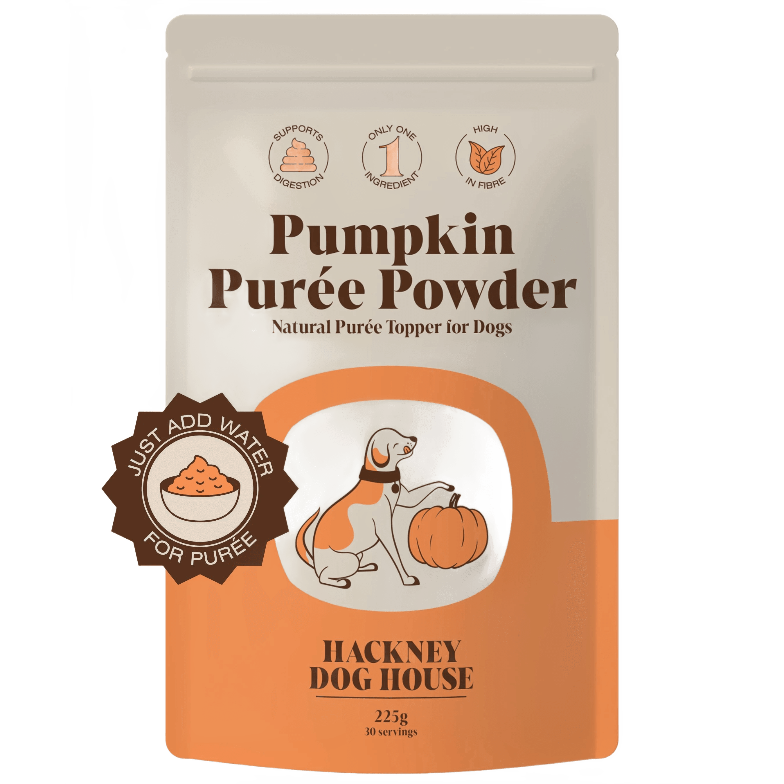 Pumpkin Puree Powder for Dogs — 30 Servings