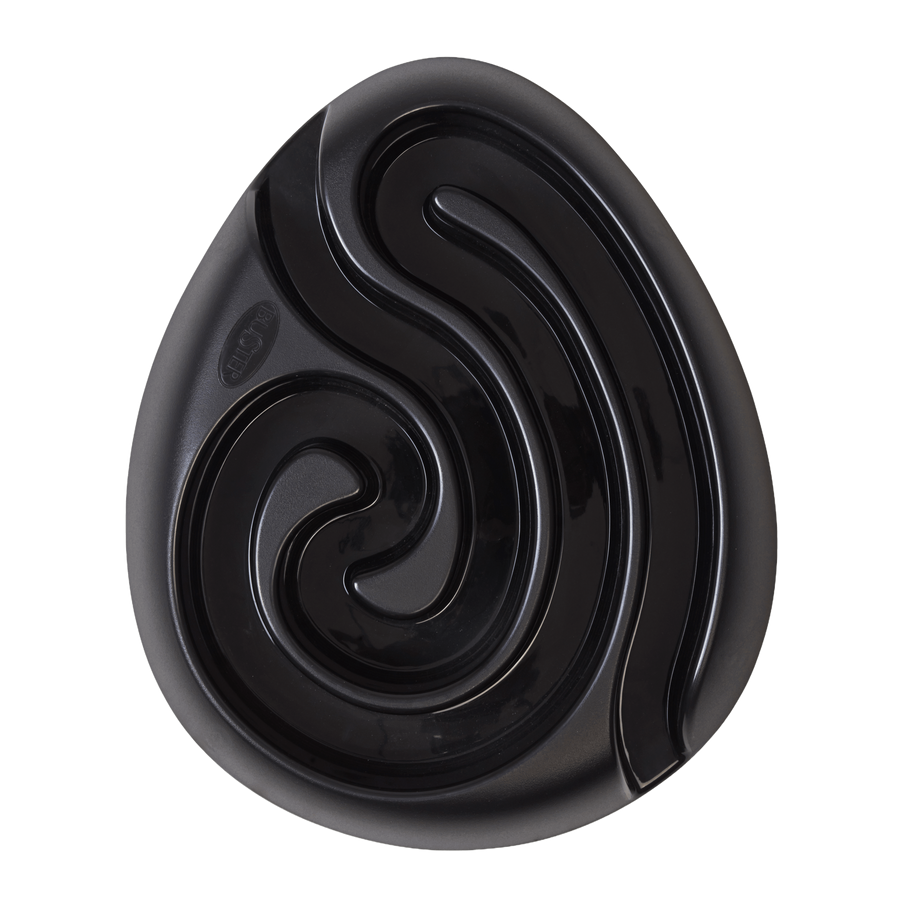 DogMaze Slow Feeder Puzzle Bowl for Dogs — Large Black