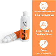 Dental Water Additive for Dogs — Fights Bad Breath & Plaque