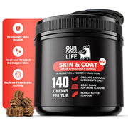 Skin & Coat Supplement Chews for Dogs — 140 Chews