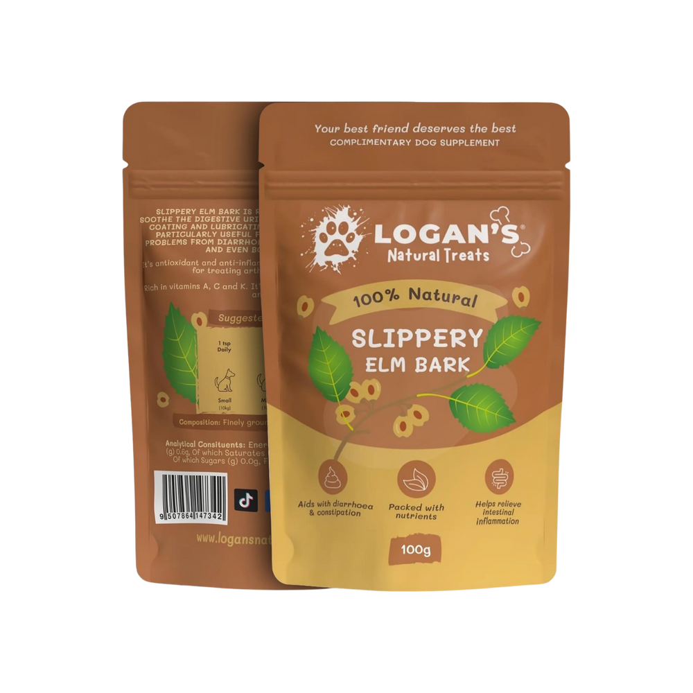 Slippery Elm Bark Powder – Digestive Health Supplement for Pets packaging – Digestive Support