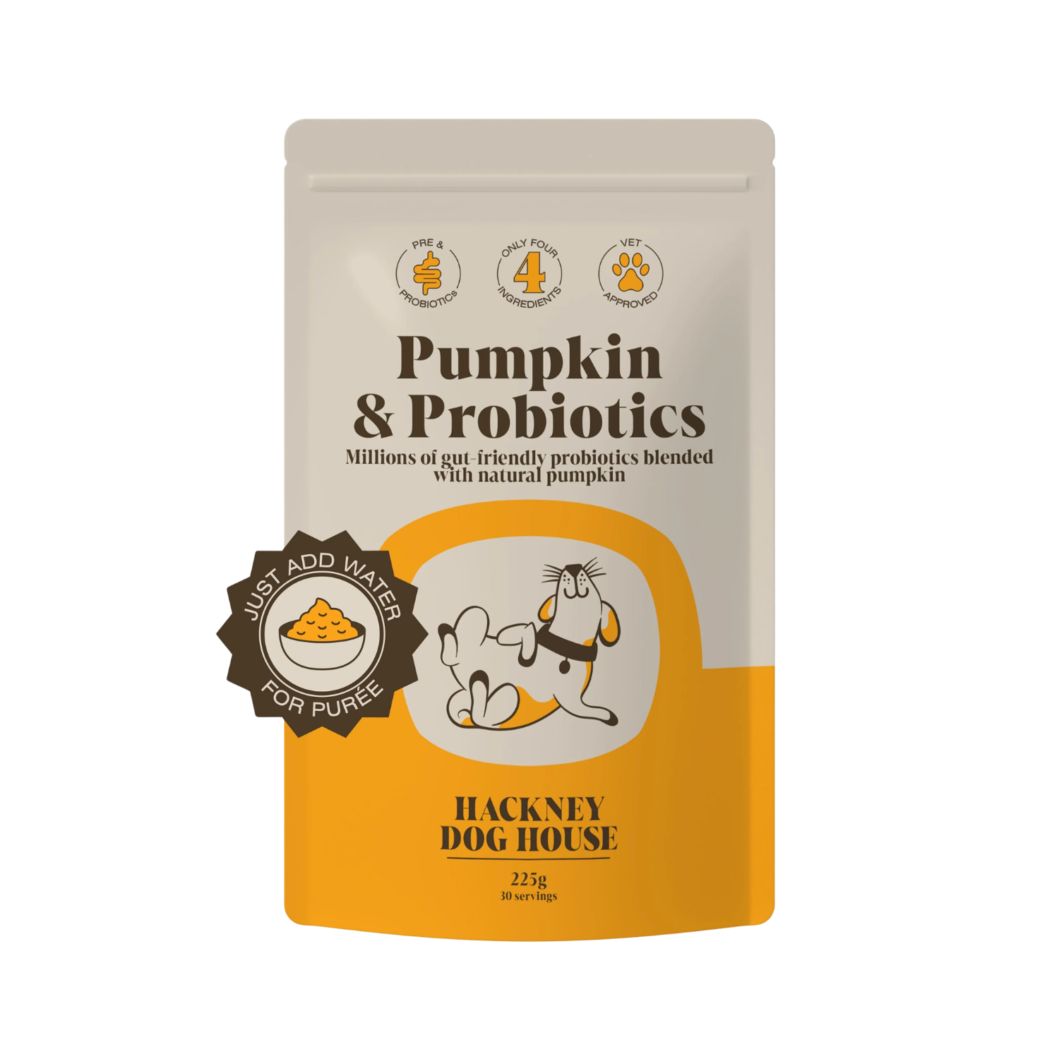 Pumpkin Probiotic Powder for Dogs - 30 Servings – Gut Health & Loose Stools