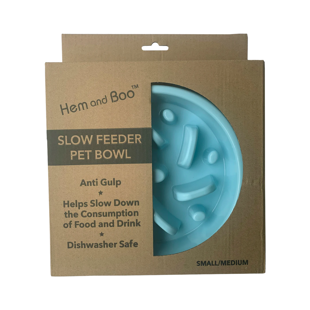 Slow Feeder Anti-Gulp Bowl for Small Pets – Reduces Bloating & Aids Digestion