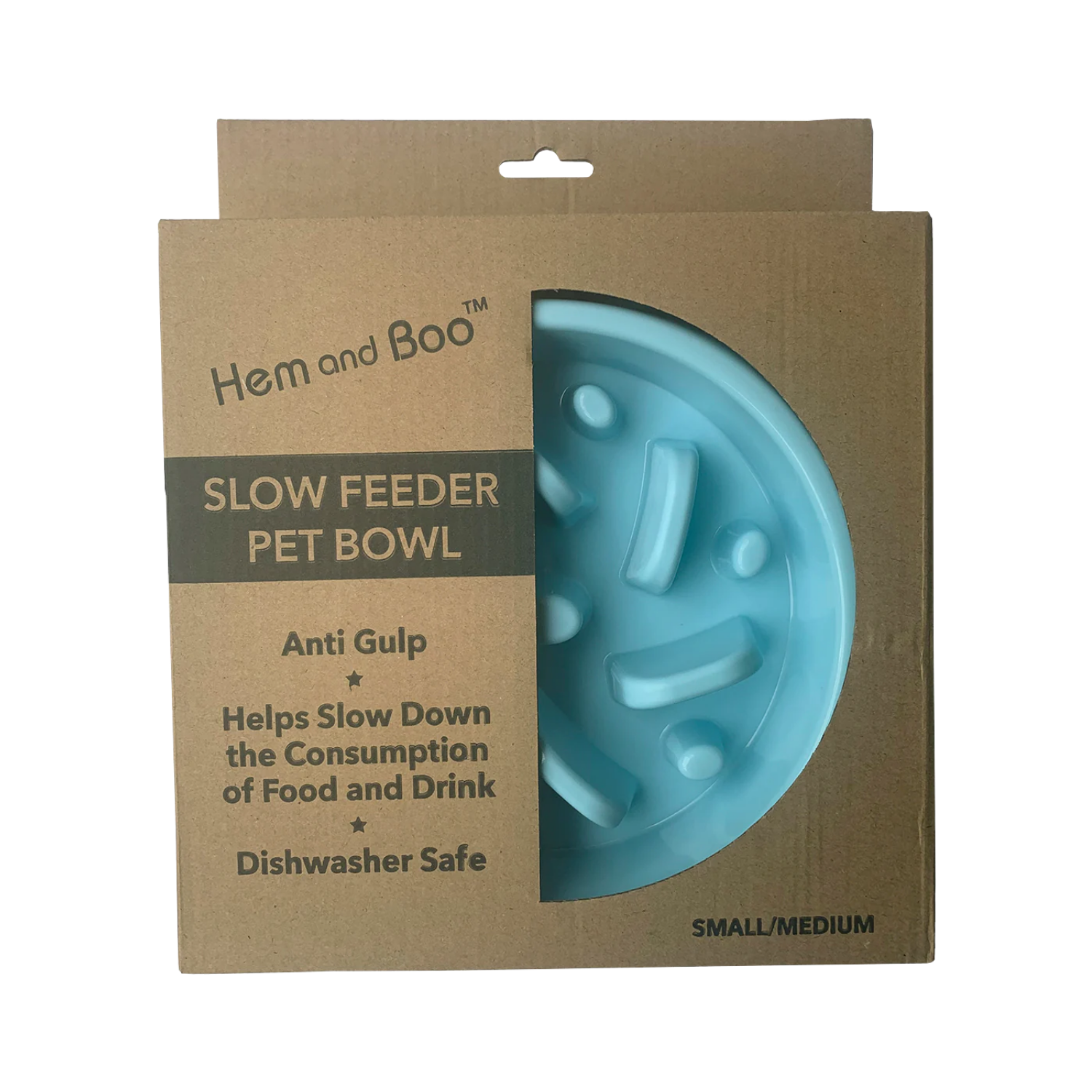 Slow Feeder Anti-Gulp Bowl for Small Pets – Reduces Bloating & Aids Digestion