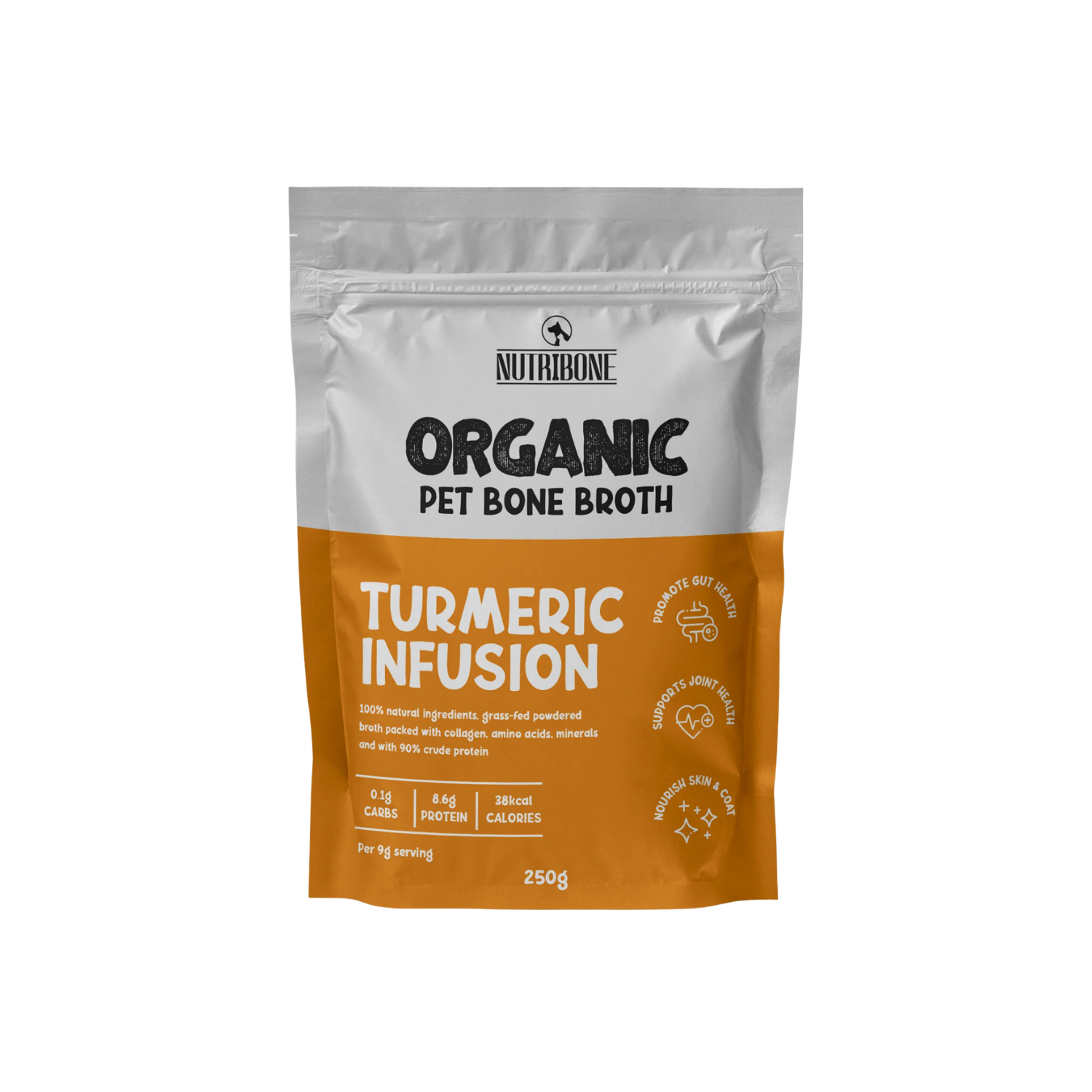 Turmeric Bone Broth Powder Supplement for Dogs & Cats – Joint Support & Gut Health