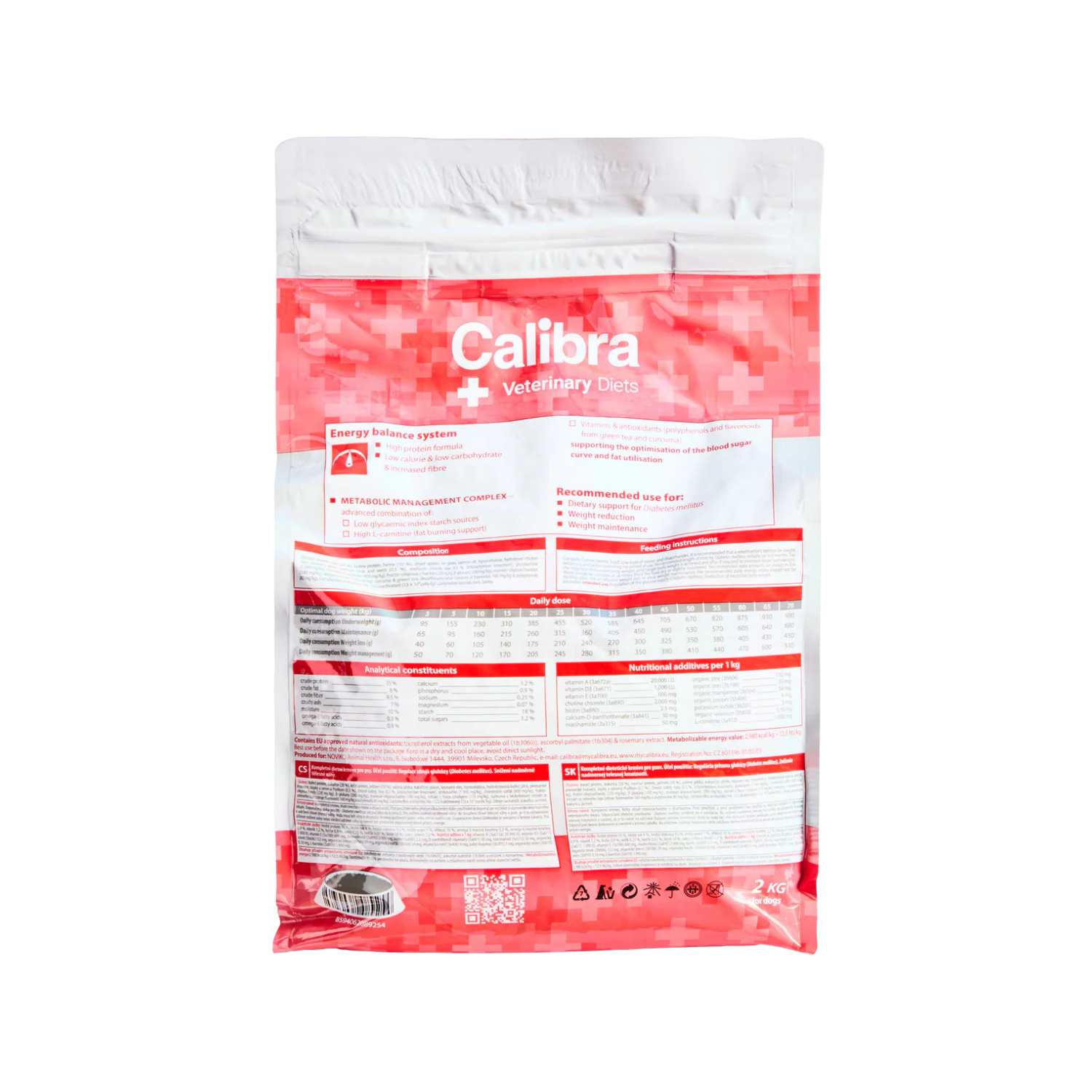 Calibra Veterinary Diet Diabetes & Obesity Dry Dog Food usage view – Low Calorie