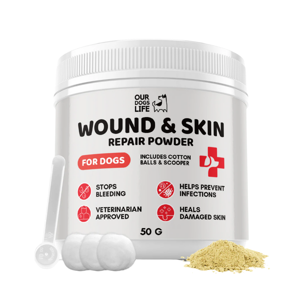 Wound & Skin Repair Powder for Dogs 50g – Stops Bleeding & Prevents Infection